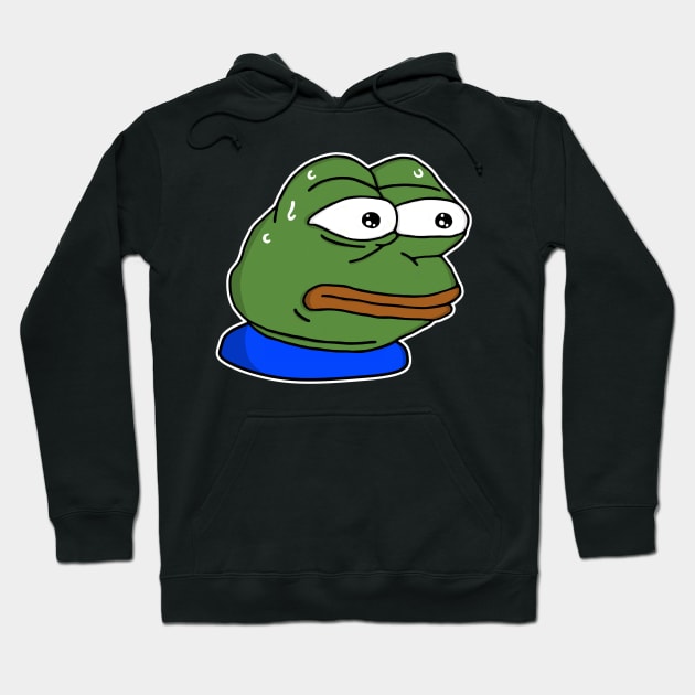 monkaS - White Outline Hoodie by mullelito